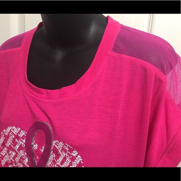 BREAST Cancer Awareness Barbiecore Hot Pink size XXL plus size NEW - Picture 10 of 13